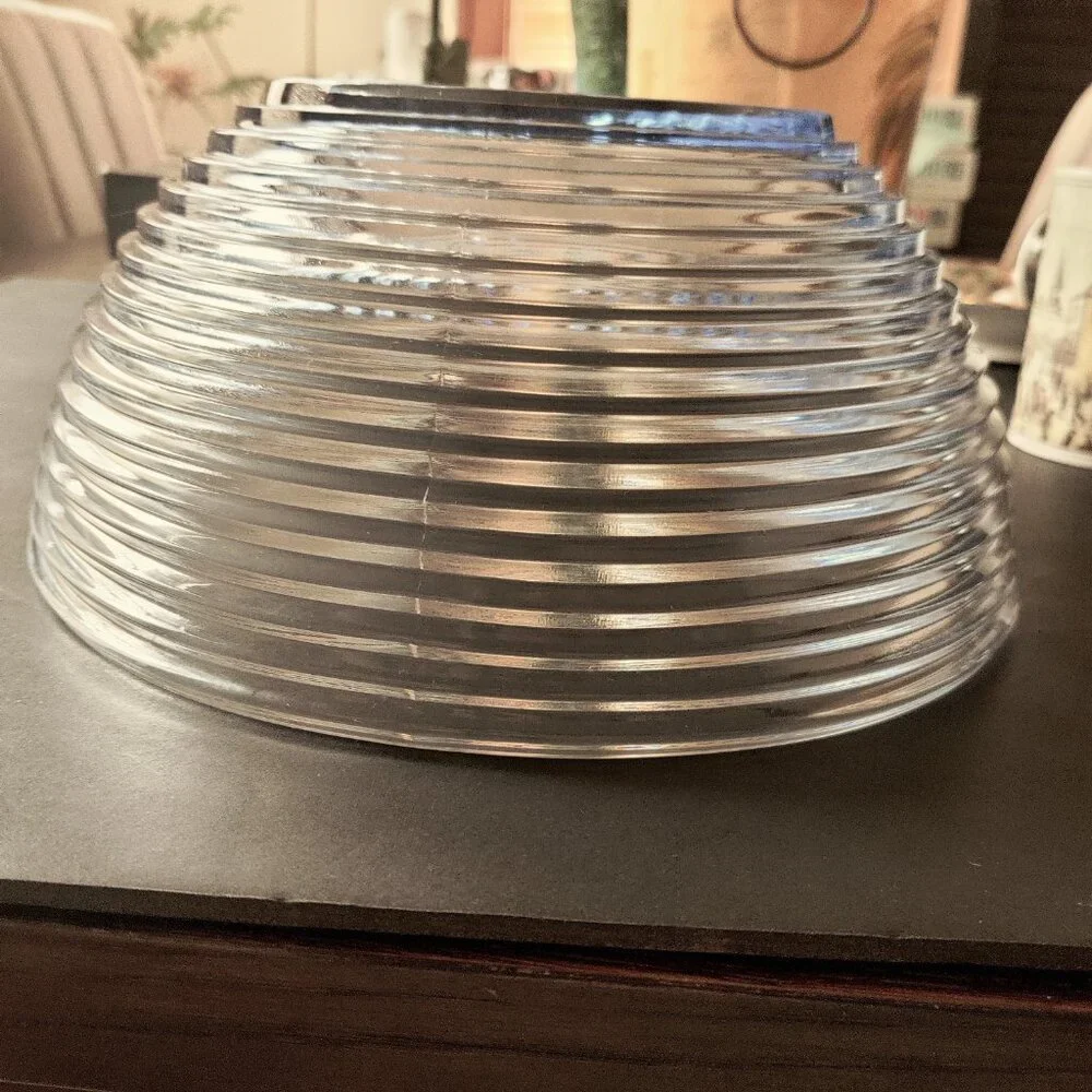 Salad Bowl, Park Avenue Lt Blue Vintage Art Deco Bowl by Anchor Hocking